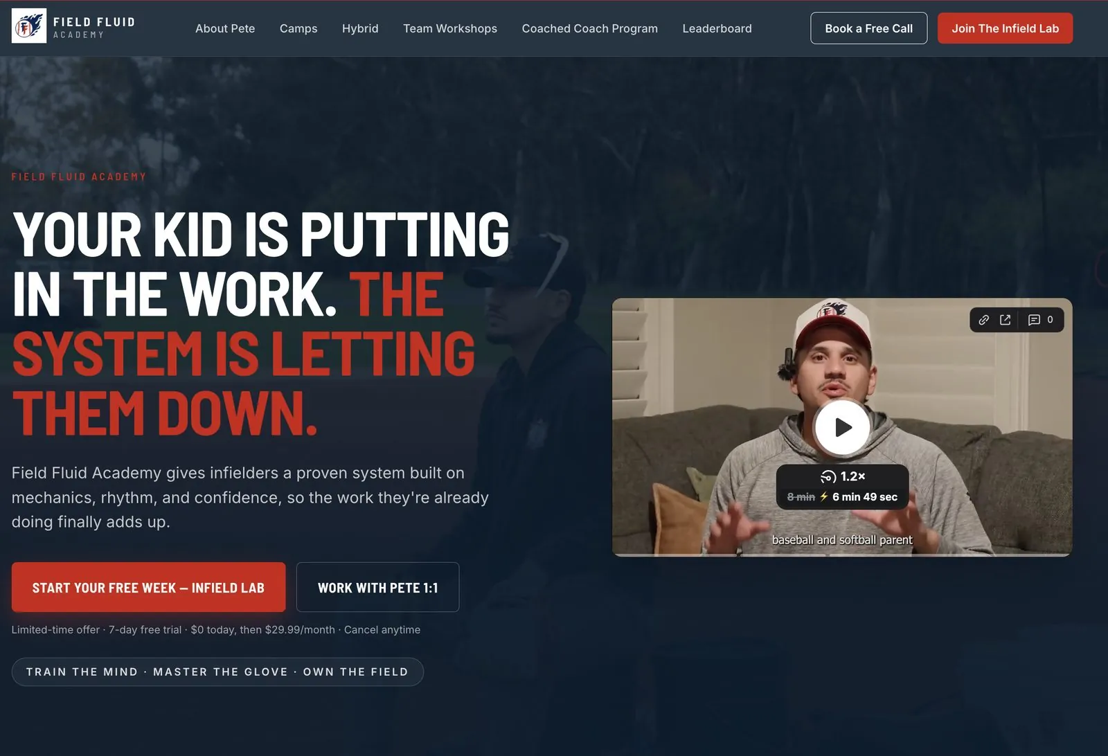 Field Fluid Academy site built by Vico