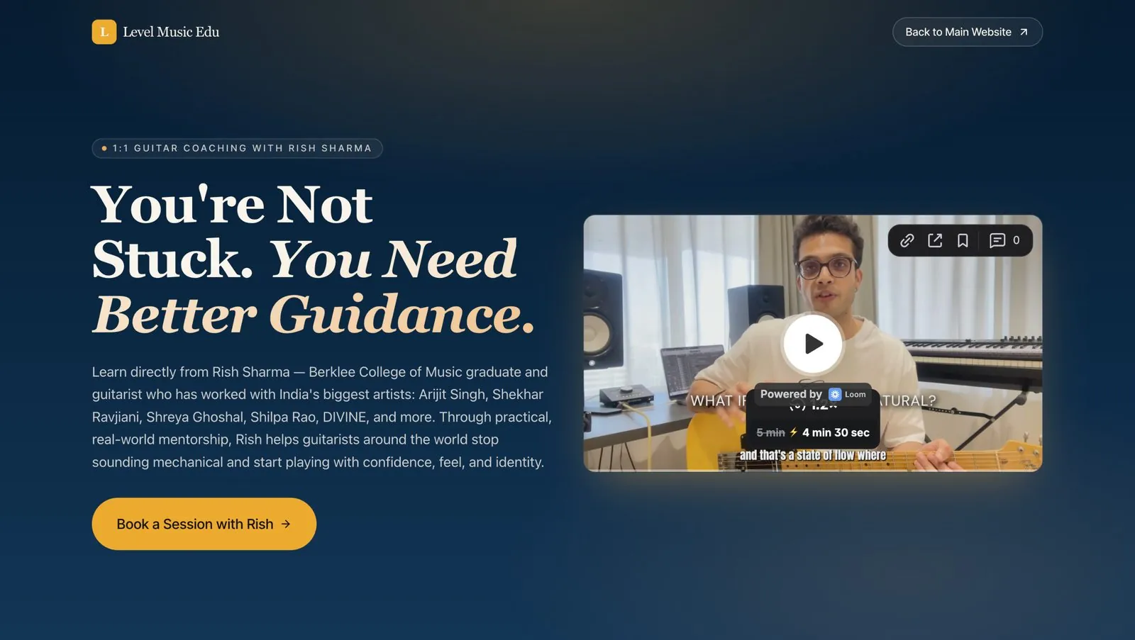 Level Music Edu site built by Vico